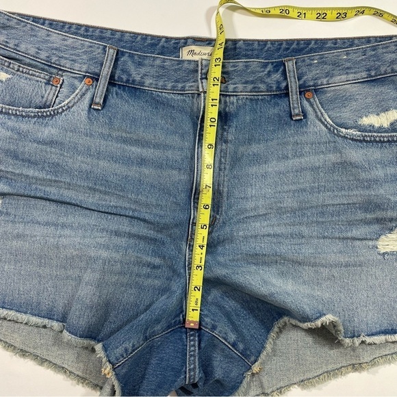 Madewell Plus Relaxed Denim Shorts Renfield Wash Destructed Edition 24W - Picture 8 of 9